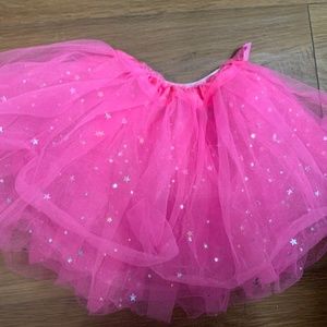 Pink Tutu with Silver Stars